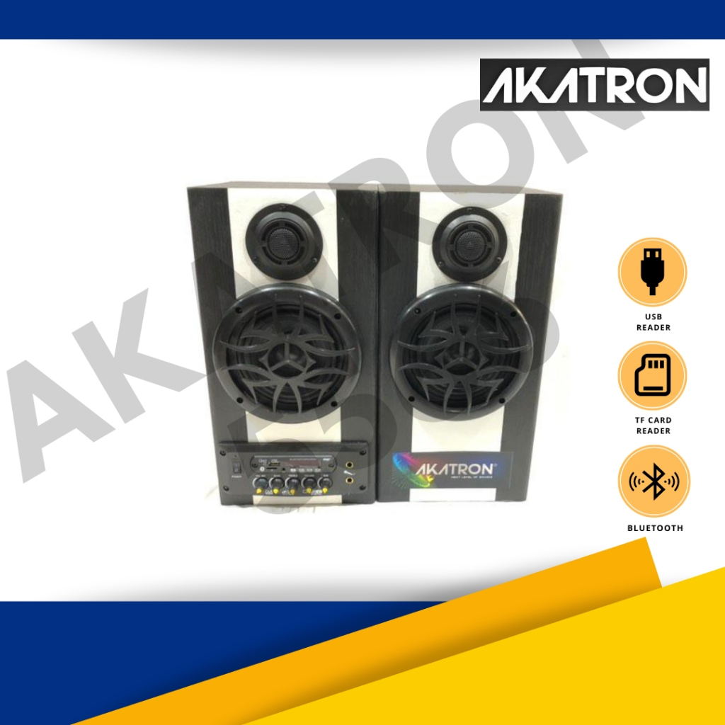 Speaker Aktif Bluetooth Akatron 5566 Ukuran 5 Inch Original