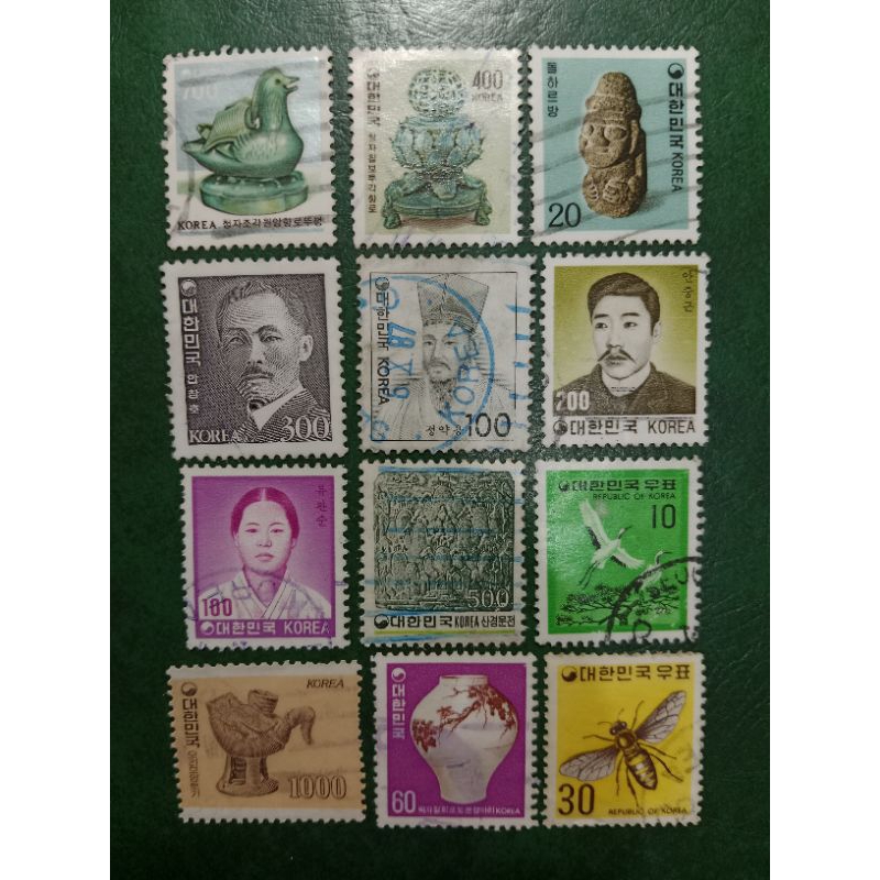 

Prangko Korea 12 Pcs Campur USED