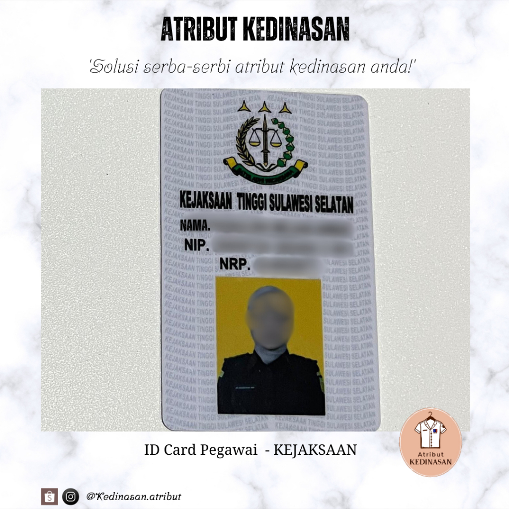 

ID card Custom Kejaksaan - Penang ID Card