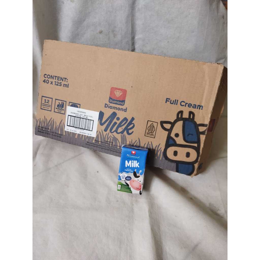 

Diamond milk susu UHT full cream 125ml kecil