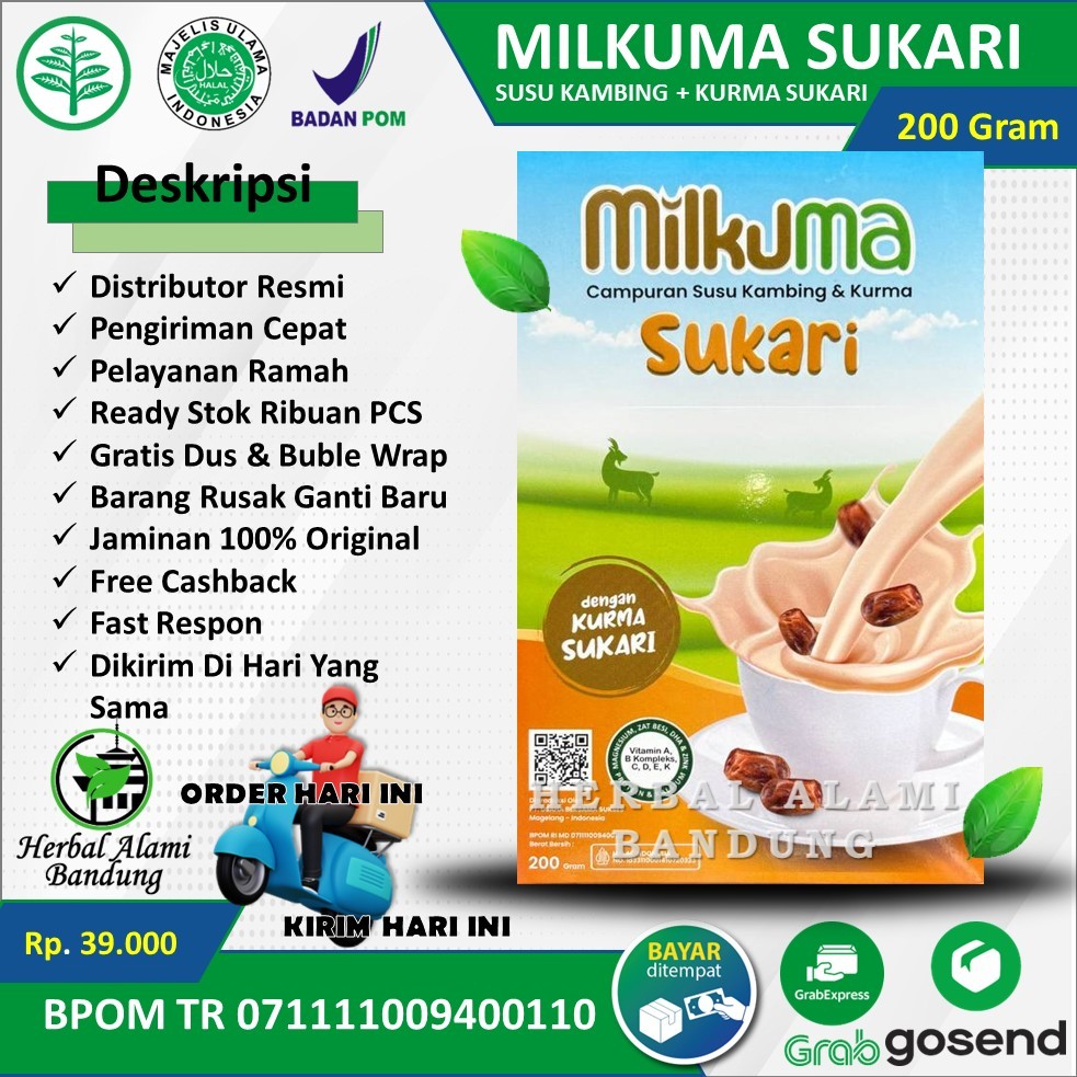 

Susu Milkuma Sukari Susu Kambing Etawalin Original 100%