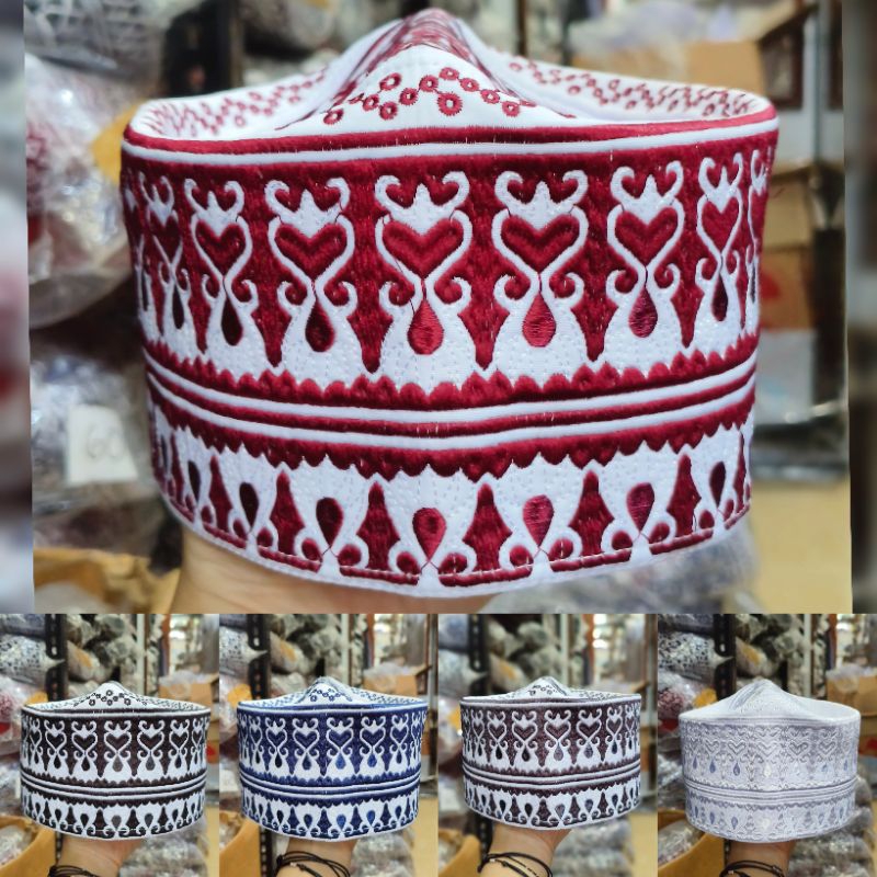 PECI OMAN Motif Santri Khas Temboro/Songkok Santri Terbaru Motif 6 Azzain