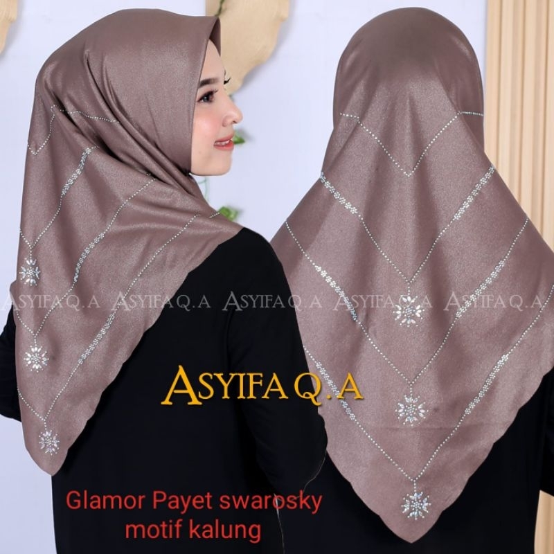 SEGI EMPAT GLAMOR PAYET SWAROSKY/SEGI EMPAT MEWAH/KERUDUNG PESTA