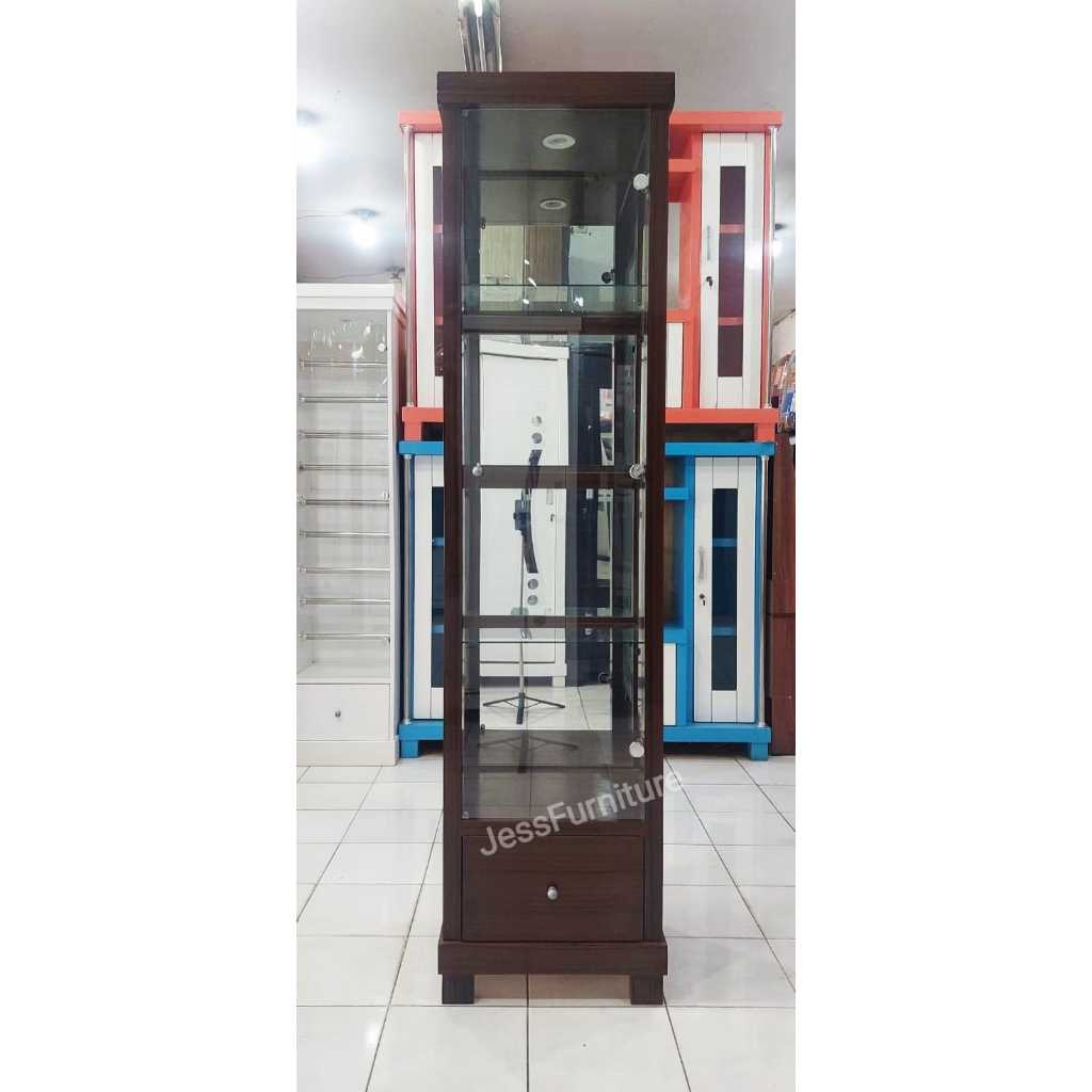 Lemari Pajangan Hias 1Pintu / Lemari Pajangan Minimalis Kaca / Lemari Pajangan Kaca 1Pintu