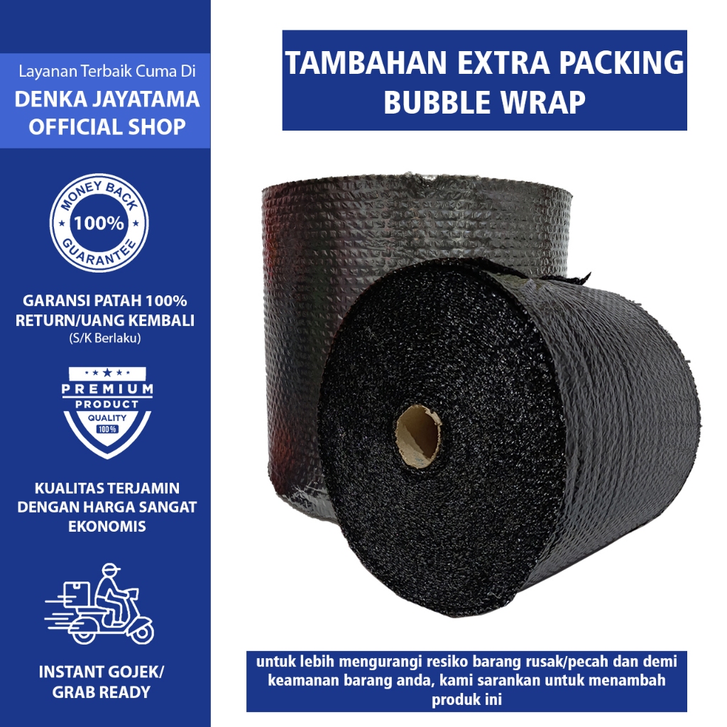 

Tambah Extra Bubble Wrap Untuk Paking Lebih Aman