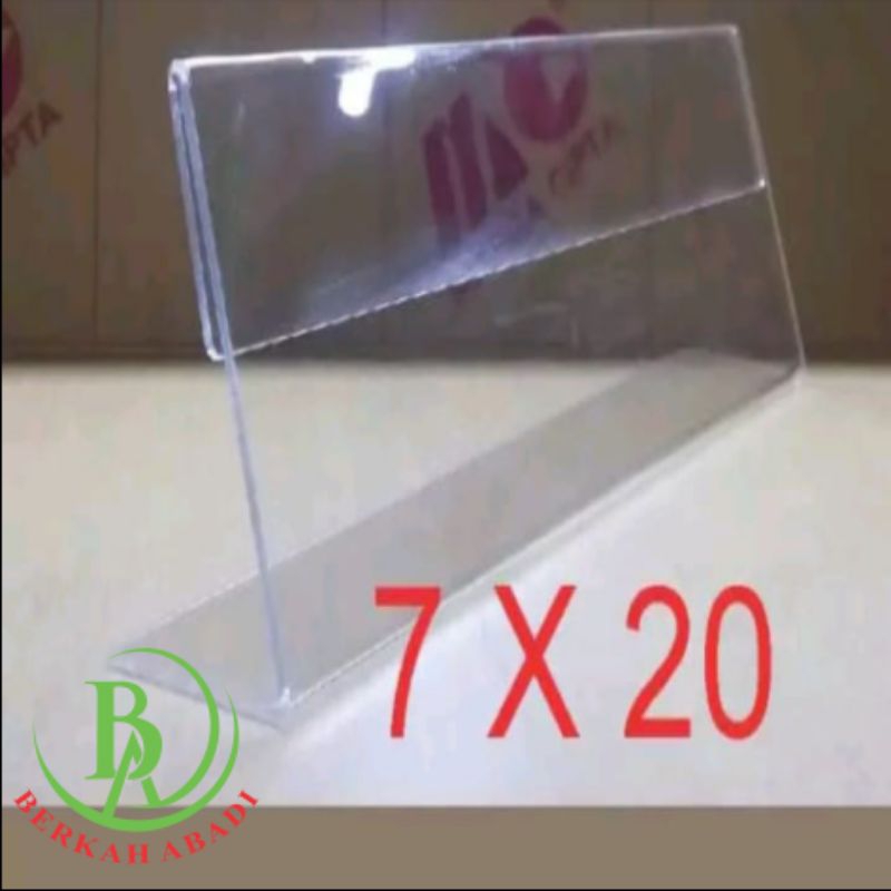 

ACRYLIC NAME PLATE/PAPAN NAMA AKRILIK MEJA (7X20) 1 SISI