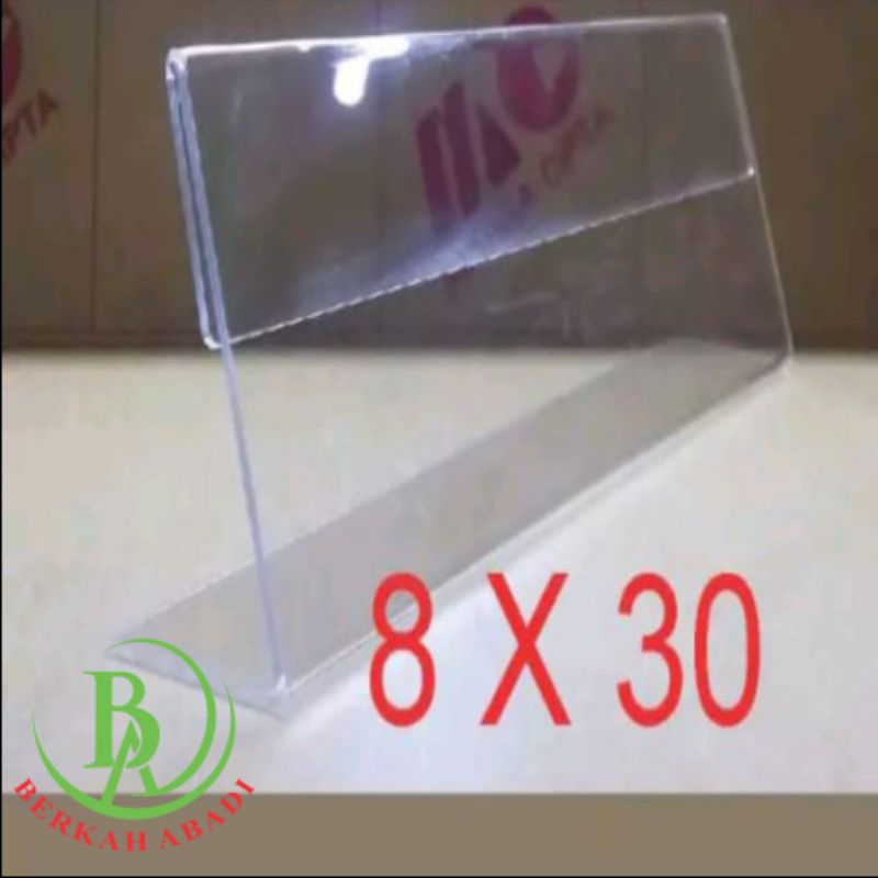 

ACRYLIC NAME PLATE/PAPAN NAMA AKRILIK MEJA (8X30) 1 SISI