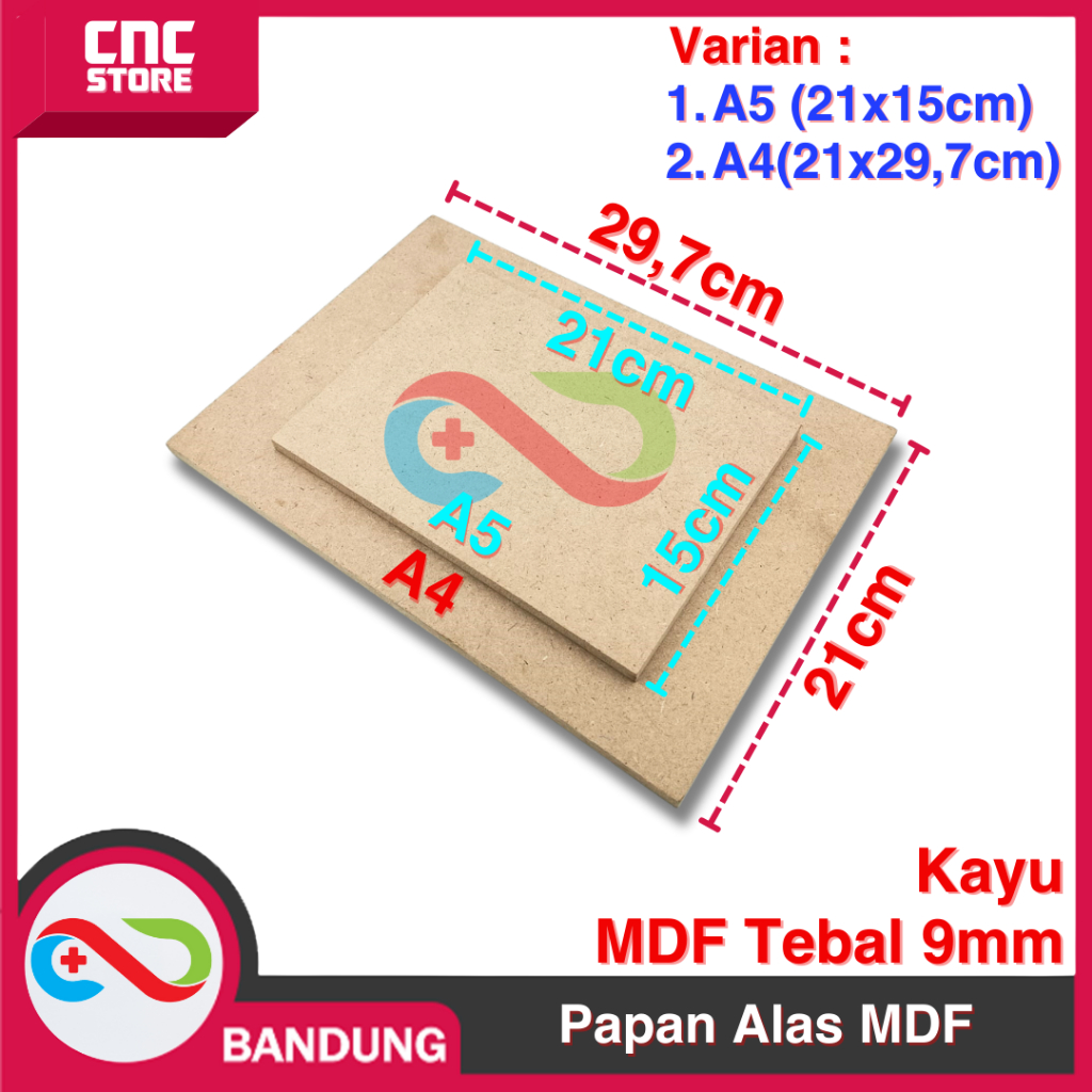 

PAPAN PROYEK MDF BOARD ALAS PROJECT DIY 9MM A5 A4