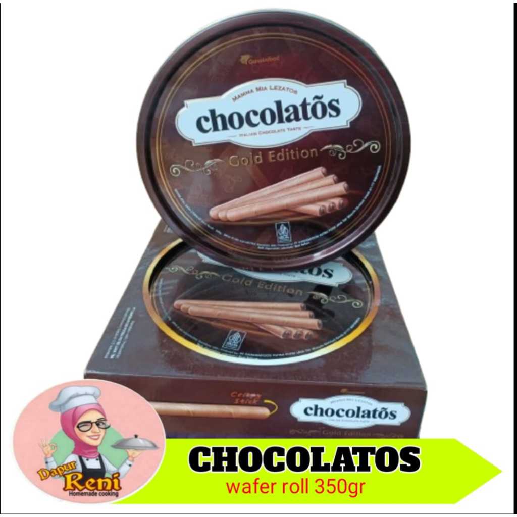 

Chocolatos gold edition wafer roll 350gram