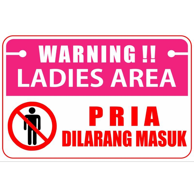 

STIKER KAWASAN AREA WANITA DI MESJID,/MUSHOLLAH