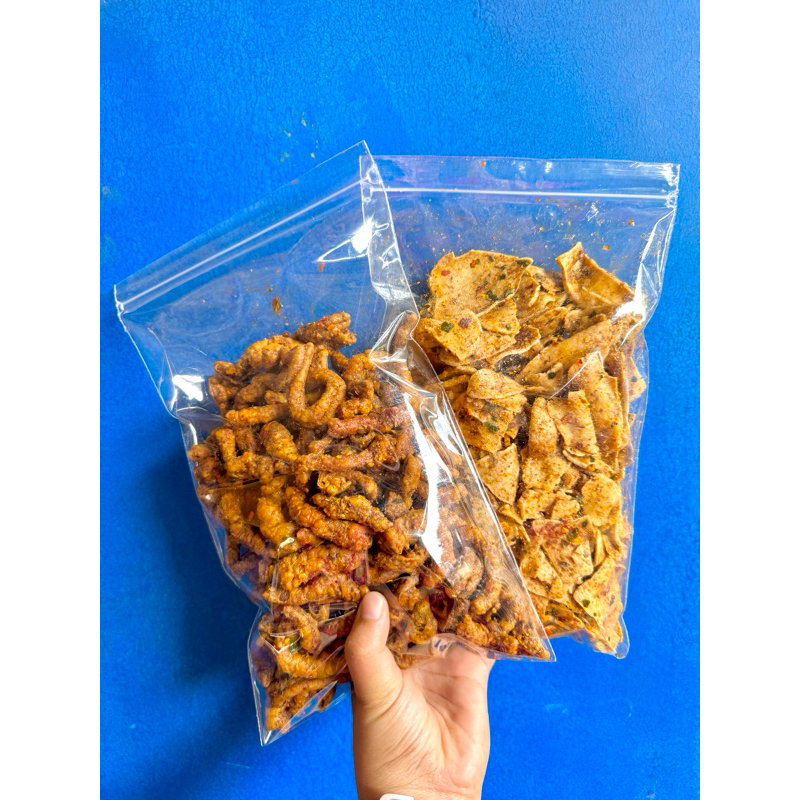 

Paket bundling susreng (Usus basreng)-Cemilan, Food, Kering, Keripik, Snack