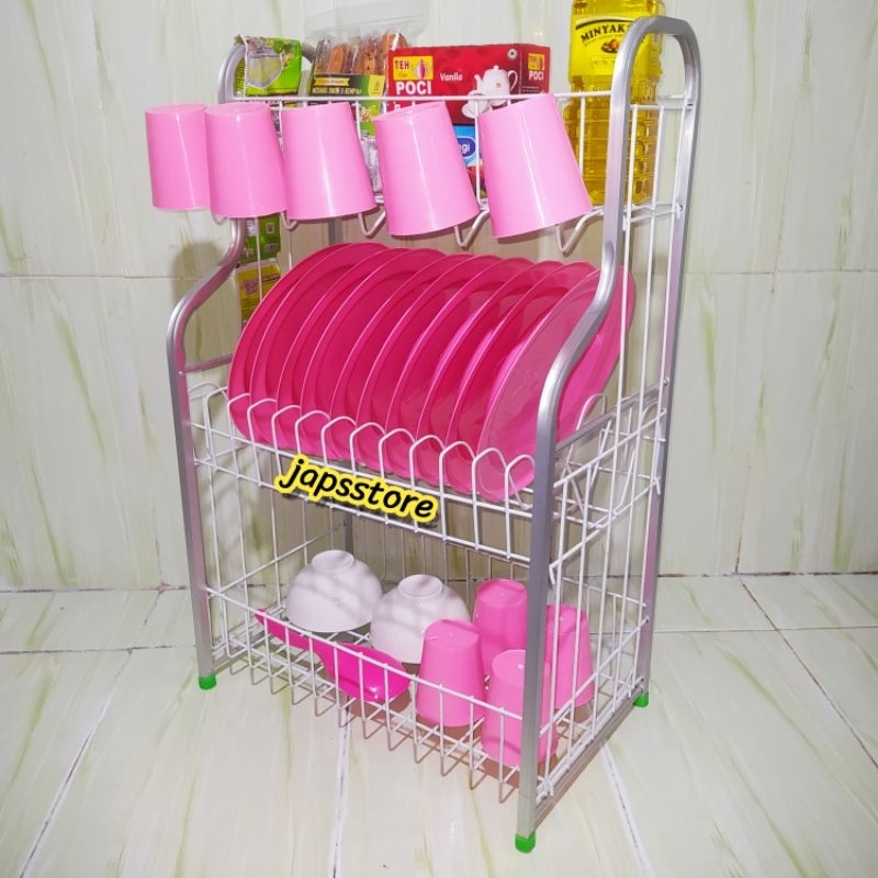 RAK PIRING ALMINI, RAK PIRING DAN GELAS, RAK PIRING MINIMALIS