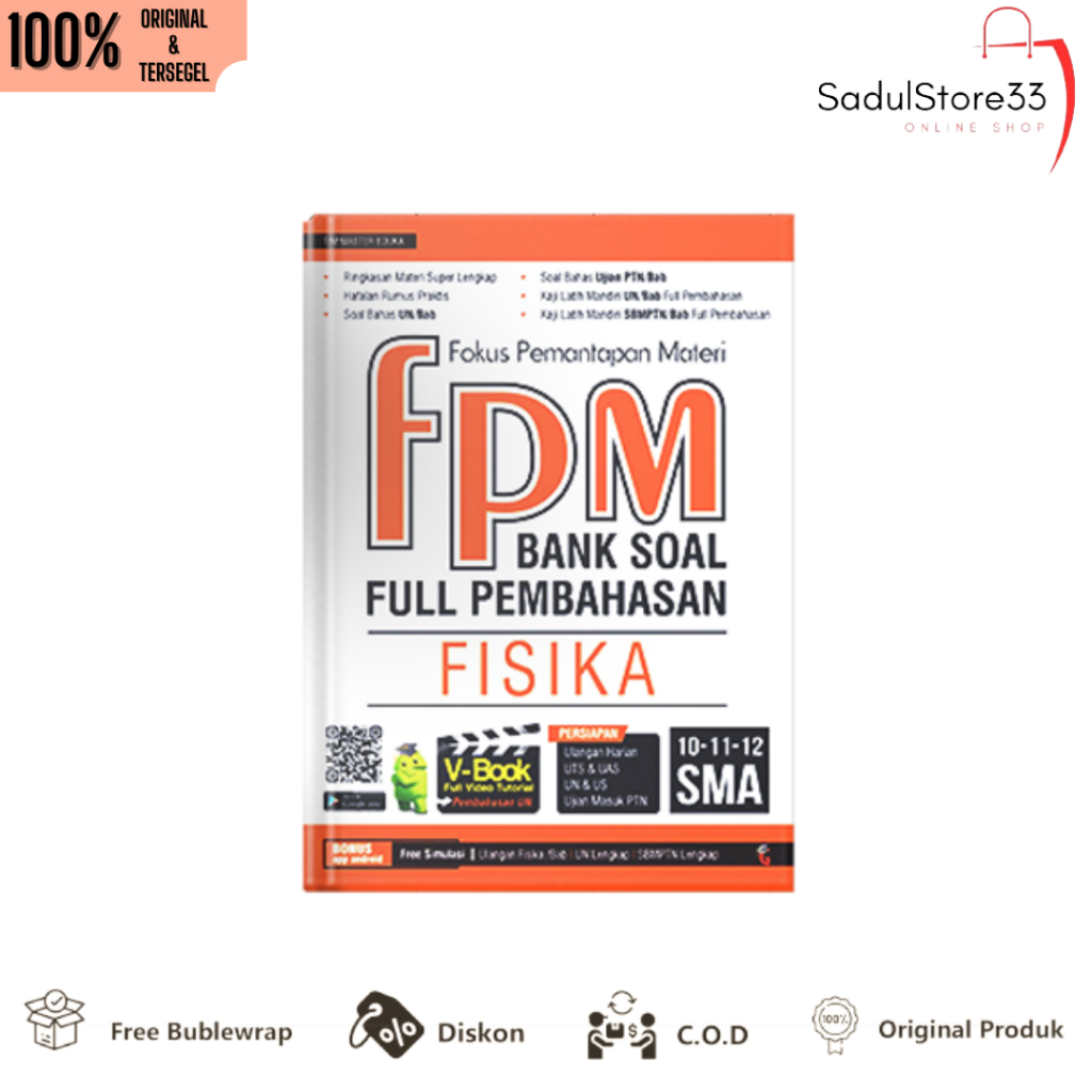 BUKU PELAJARAN SMA - FPM BANK SOAL FULL PEMBAHASAN FISIKA SMA KELAS 10,11,12