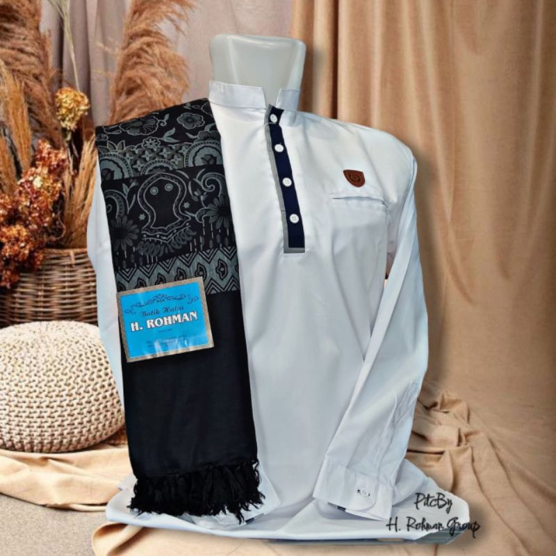 sorban ar rida terbaru khasmiri warna dasar hitam bahan rayon