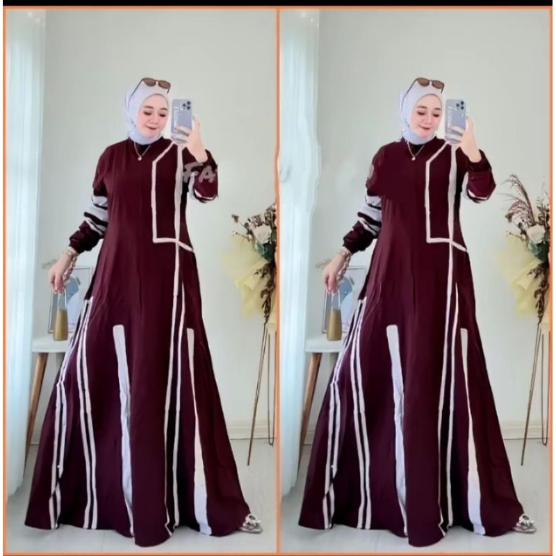 GAMIS RAYON TWILL, GAMIS RAYON ASLI CAP MALAMAN