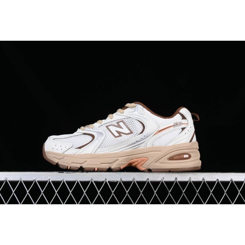 SEPATU WANITA NB 530 WHITE BROWN - NEW BALANCE 530