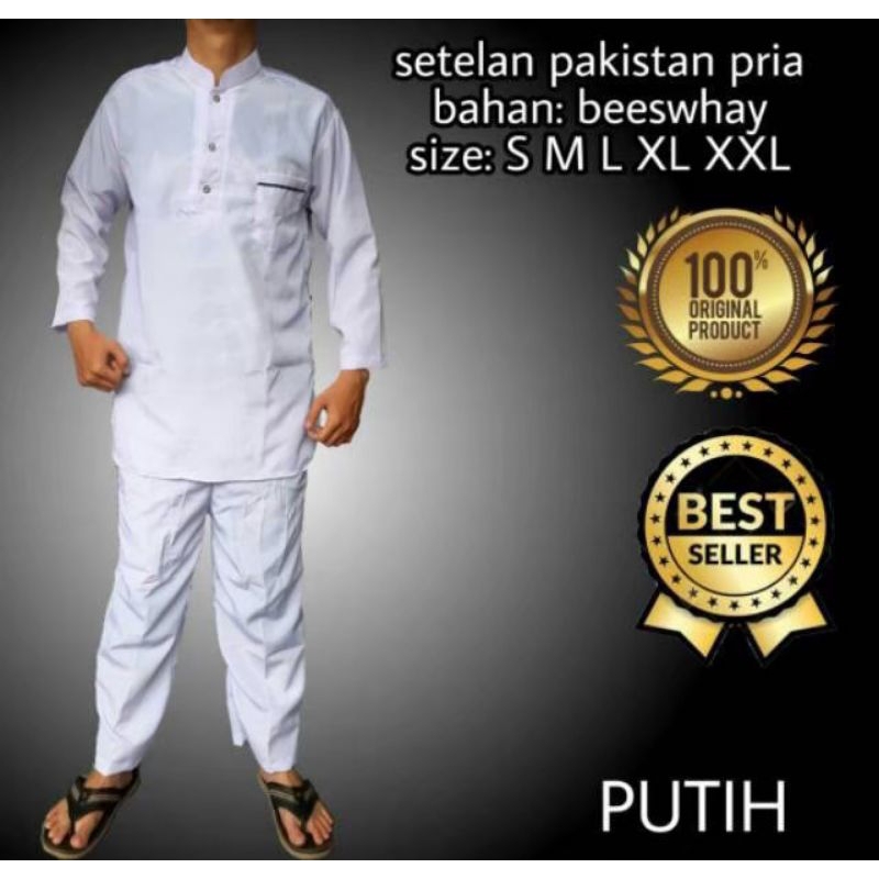 Setelan Pakistan pria dewasa-Setelan Koko Pakistan -Setelan baju Koko pria