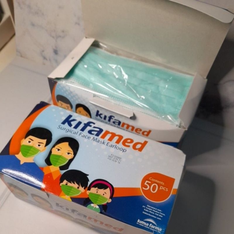 Masker medis KifaMed by Kimia Farma Earloop isi 50pcs