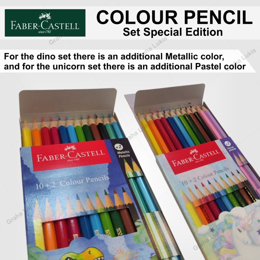 

Faber Castell Colour Pencil Special Edition Unicorn / Dino 1224 Colour