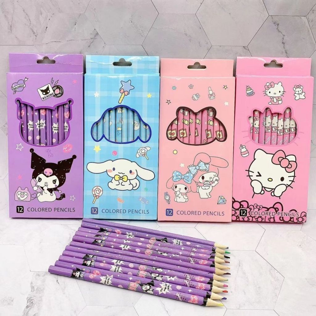 

KS Set Mewarnai Karakter Pensil Warna Isi 12pcs Colored Pencils 12Pcs Pensil Warna Karakter 12pcs