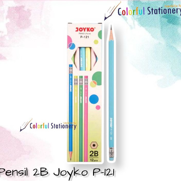 

LANGSUNG BELI GAN Pensil 2B Penghapus P121 Pastel 12 Pcs