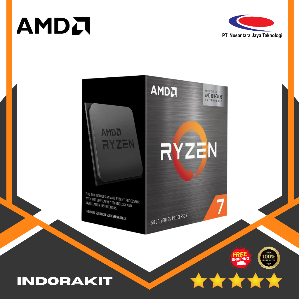 AMD Processor Ryzen 7 5700X3D Without Cooler