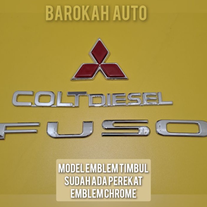 ORIGINAL fuso tulisan emblem logo fuso colt diesel mobil canter turbo