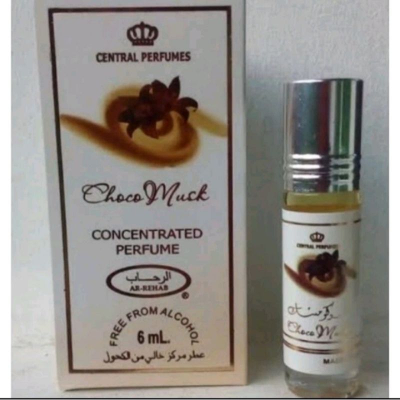 Parfum Al Rehab choco musk 6ml roll | Bibit Murni 100% Original | Wangi Tahan Lama