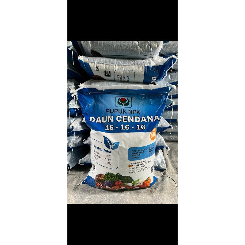 Pupuk NPK DAUN CENDANA 16-16-16. (ORIGINAL)