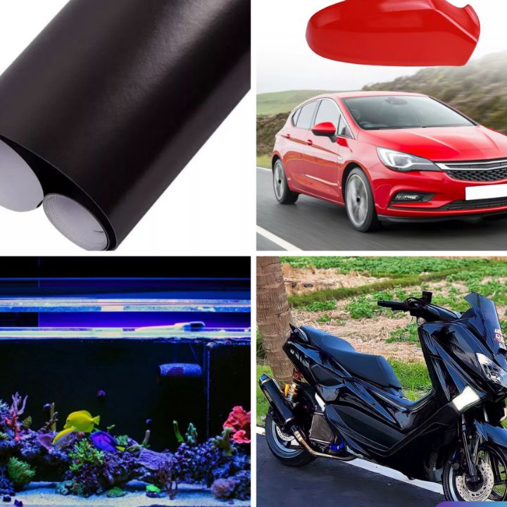 GROSIR Stiker Motor Mobil rium furniture Bahan Dop  Glosy Lebar122Cm Tebal Lentur Rekat Super Kuat P