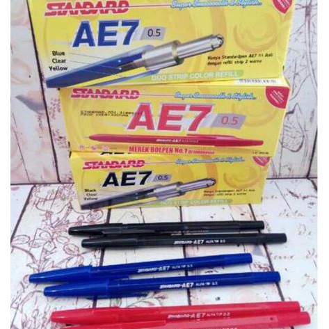 

PRODUCT TERMURAH Pen Pulpen Bolpoint STANDARD AE7 12 pcs