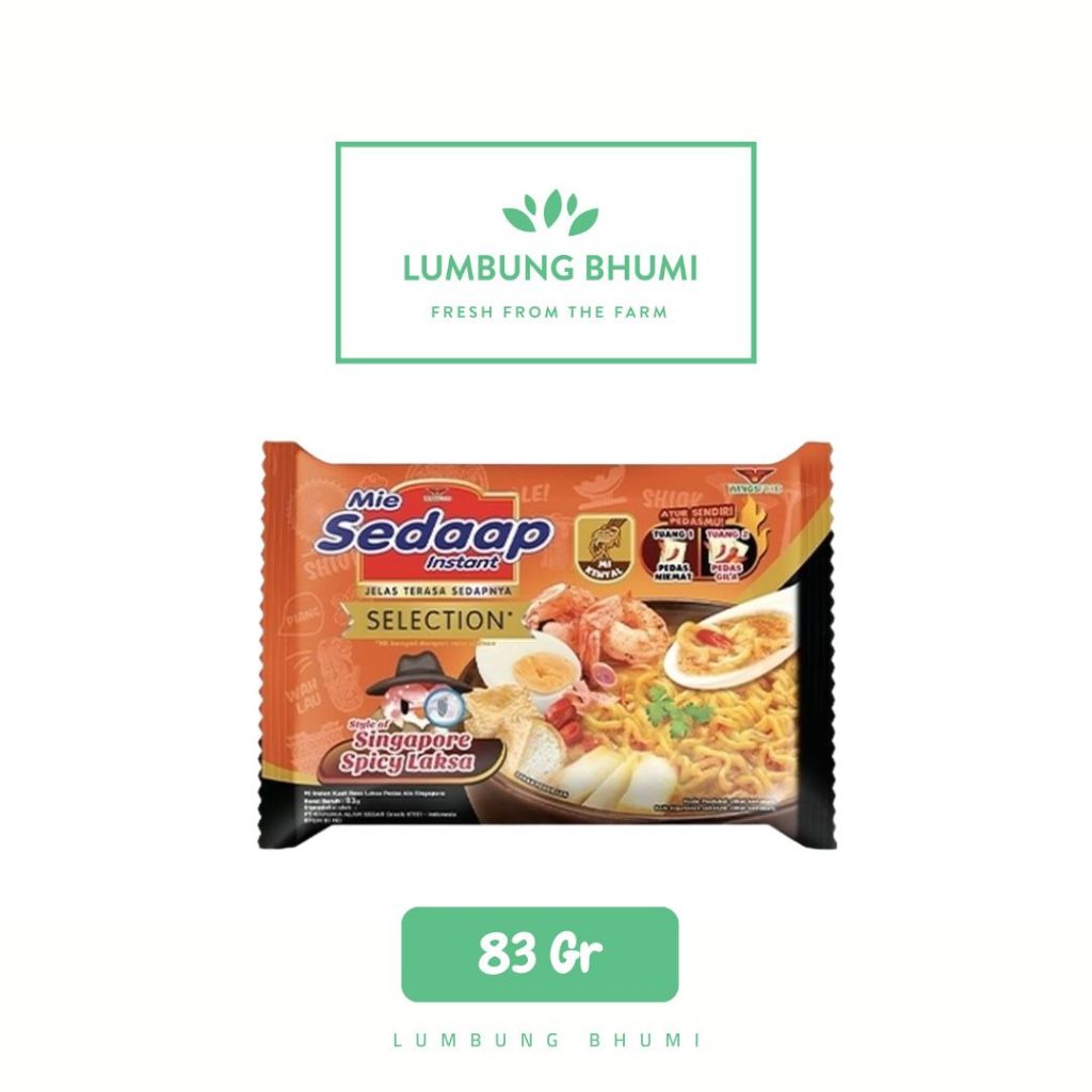 

MIE SEDAAP Mi Singapore Spicy Laksa 83 Gr 1 Pcs - Lumbung Bhumi