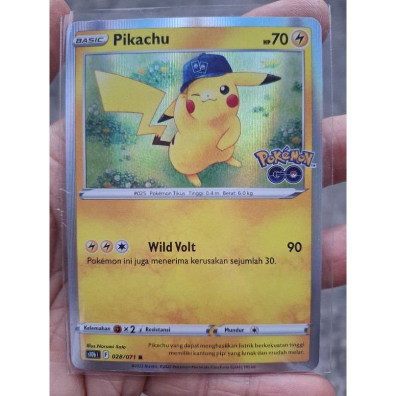 POKEMON GO KARTU PIKACHU FOIL LANGKA