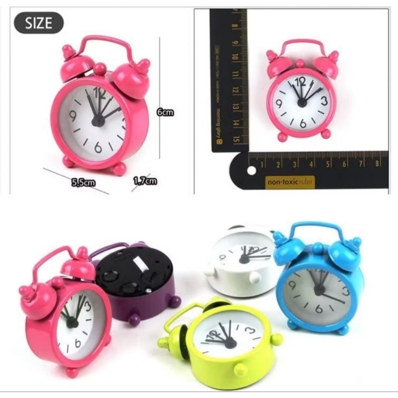 JAM ALARM BEKER MINI / JAM ALARM MINI / JAM MINI / JAM MEJA MINI