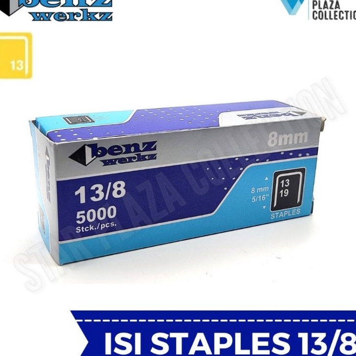 

FLAS SALE Isi Staples Manual Staples Tembak tacker Merek BENZ WERKZ RAPID RAPIDE Original Uk 138mm 8mm untuk Pengerjaan Jok Motor Jok Mobil Sofa Funiture Kayu
