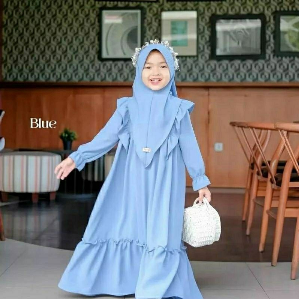 AMISHA- Gamis Anak perempuan terbaru tampil lebih elegan dan anggun