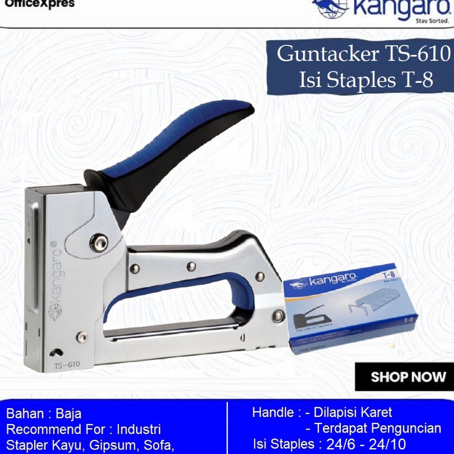 

SERBA MURAH Alat Stapler Tembak Jok Kulit Motor tacker TS61 Sejenis MAX TGA Cekrekan Pengokot Stapler Sofa