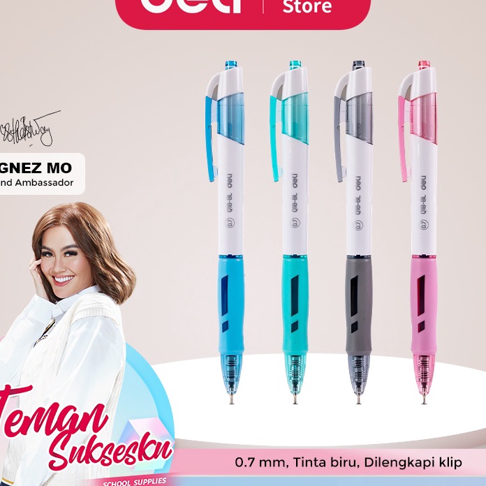 

PRODUCT TERKECE Deli Ballpoint Pen Bolpoin Pulpen 7mm Tinta Biru Isi 12 pcs Penulisan Halus Pegangan Nyaman EQ18