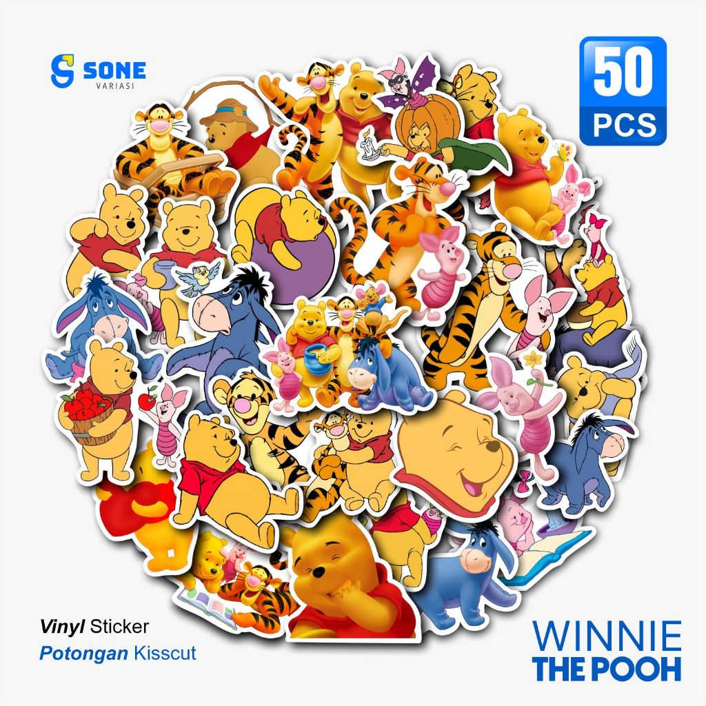 

Sticker Pack Winnie The Pooh Aesthetic- untuk Laptop, Motor, dan Helm - Paper Stationery