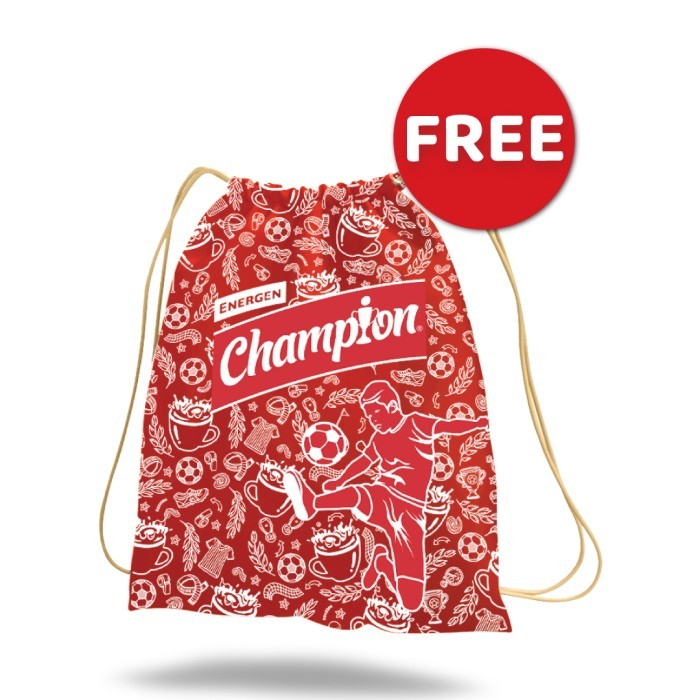 

Paket 2 Energen Champion Pouch NBA FREE Tas Serut