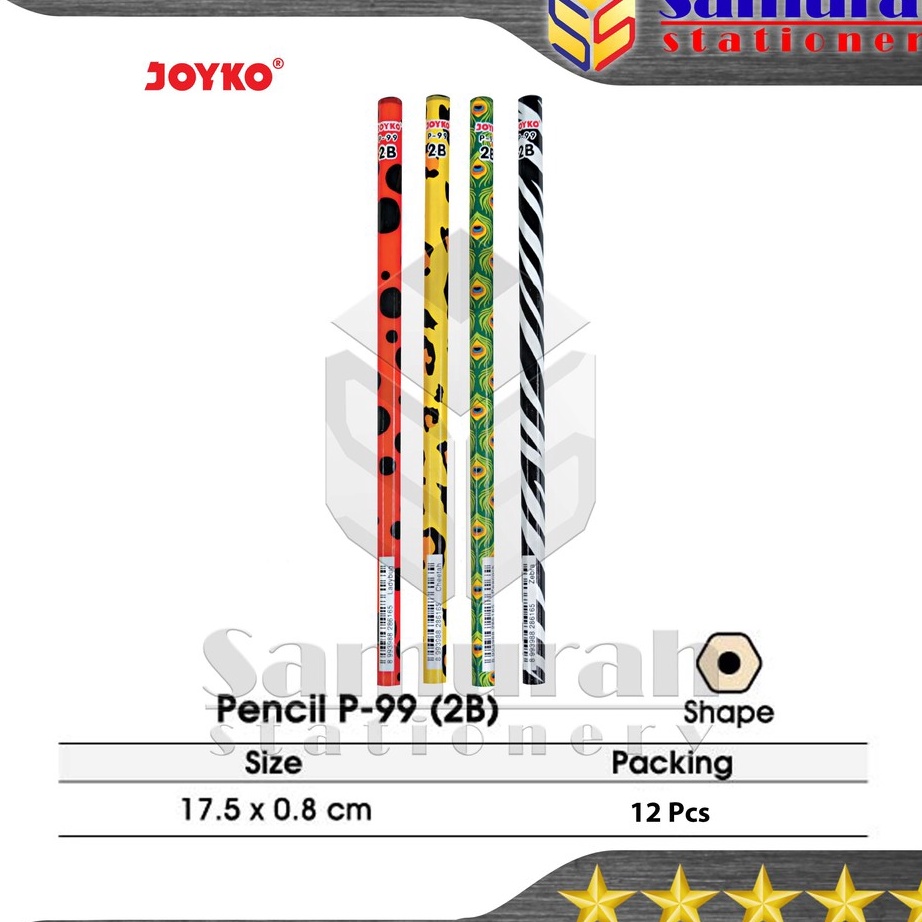 

TERBARU Pensil Kayu 2B P 99 Animal Wooden Pencil P99 Pensil Raut P99