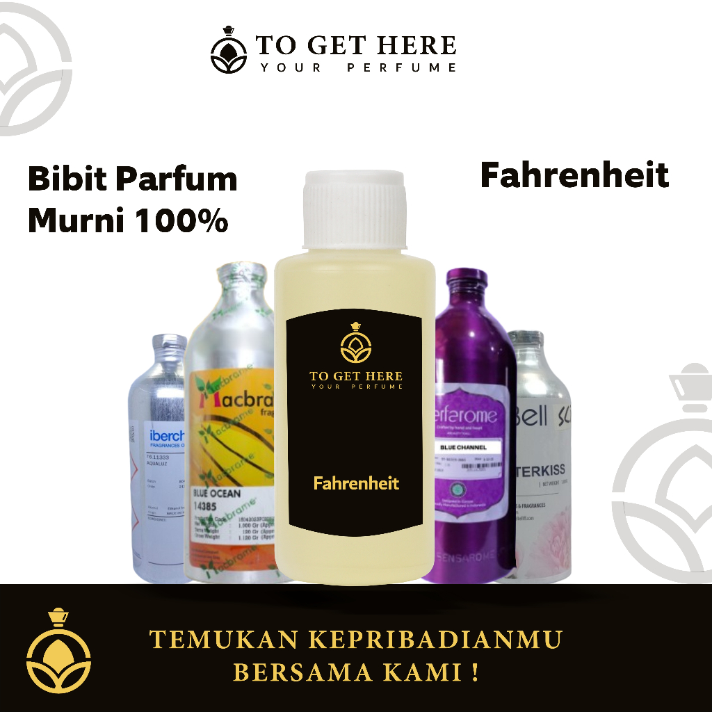 Bibit Parfum Murni - FAHRENHEIT Non Alkohol Tanpa Campuran 100ml