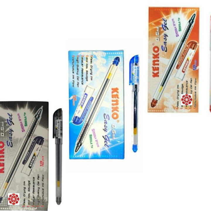 

TERLARIS Pulpen Kenko Easy Gel 5mm Grosir 1 Lusin