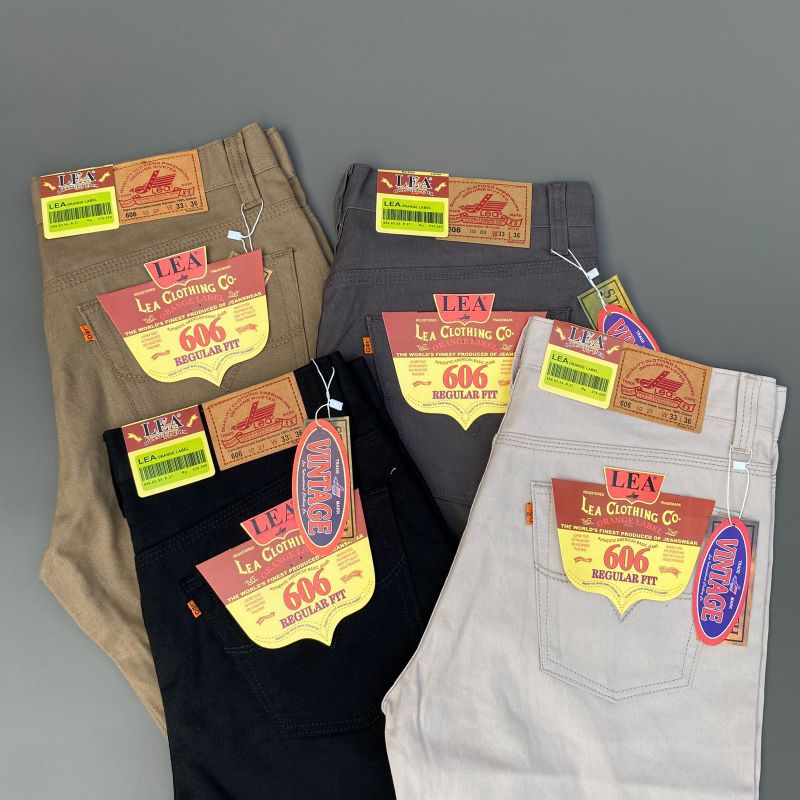 celana panjang pria lea 606 kain kanvas premium nonstret