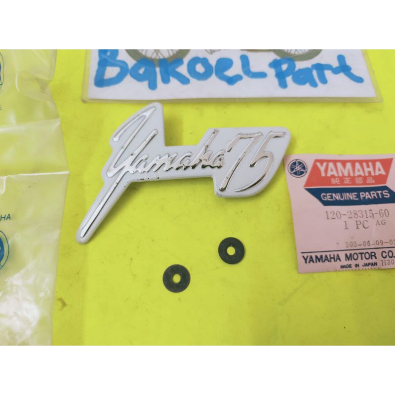 Emblem emblim logo simbul simbol dek sayap tebeng yamaha V75 Yamaha75 yamahaV75