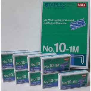 

ORIGINAL Isi Staples Refill Staples Kecil Merk MAX No 1 Isi 2 box
