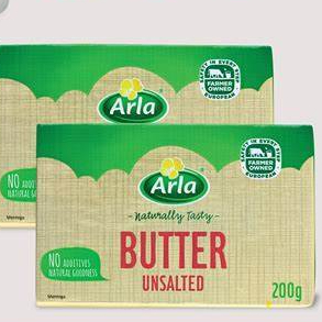 

Arla butter unsalted 200gr (KHUSUS PENGIRIMAN INSTAN)