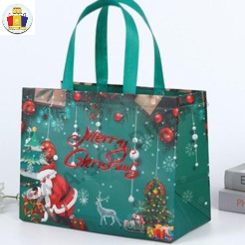 

TAS SOUVENIR NATAL STEMPEL GOLD/TAS HAMPERS NATAL STEMPEL GOLD /CHRISTMAS/ TAS HADIAH NATAL/GOODIE BAG NATAL