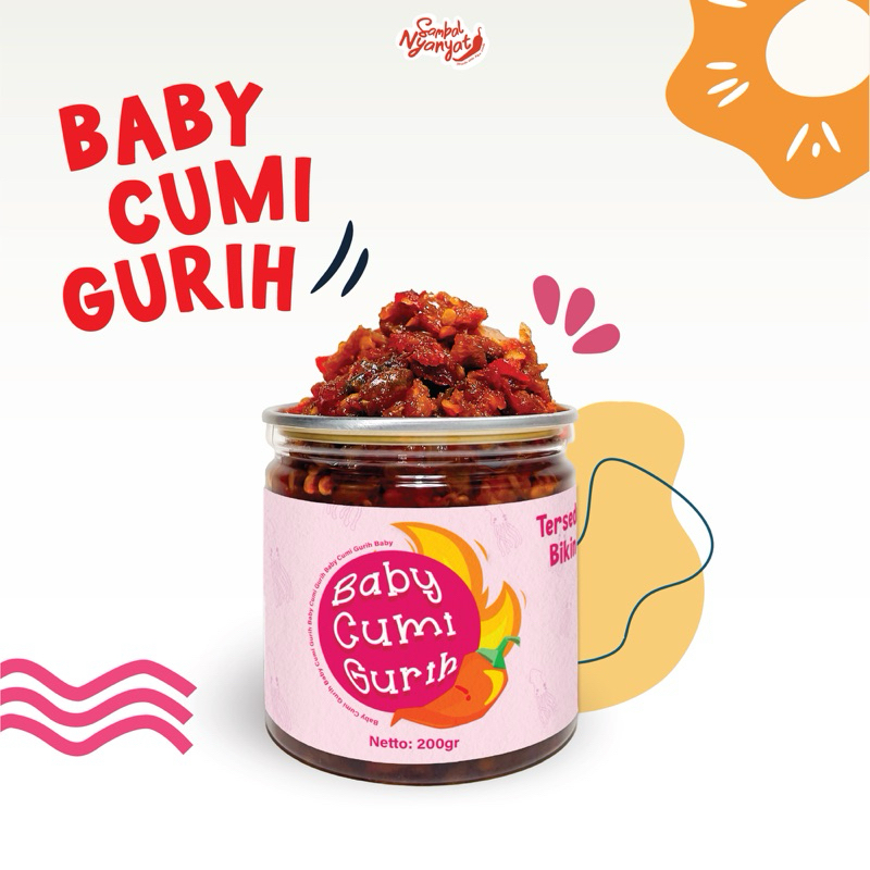 

Sambal BABY CUMI NAMPOL / GURIH 200Gr Sambal Nyanyat | SAMBAL rumahan | Sambal best seller