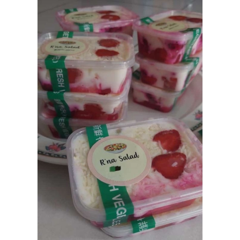 

Salad buah full keju